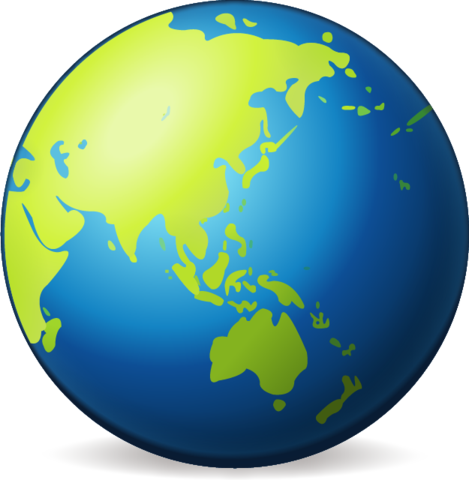 Земной шар. Азия и Австралия