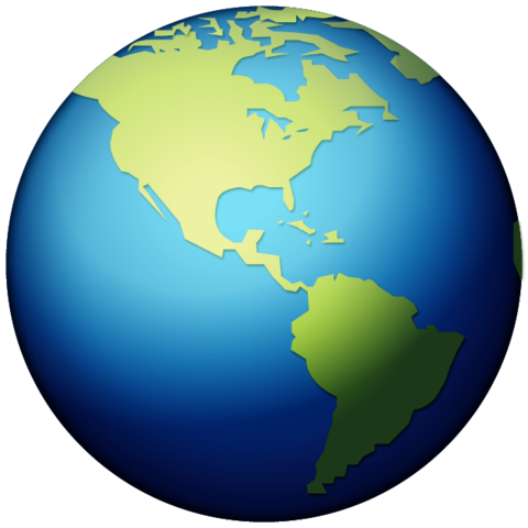 Земной шар. Американский континент